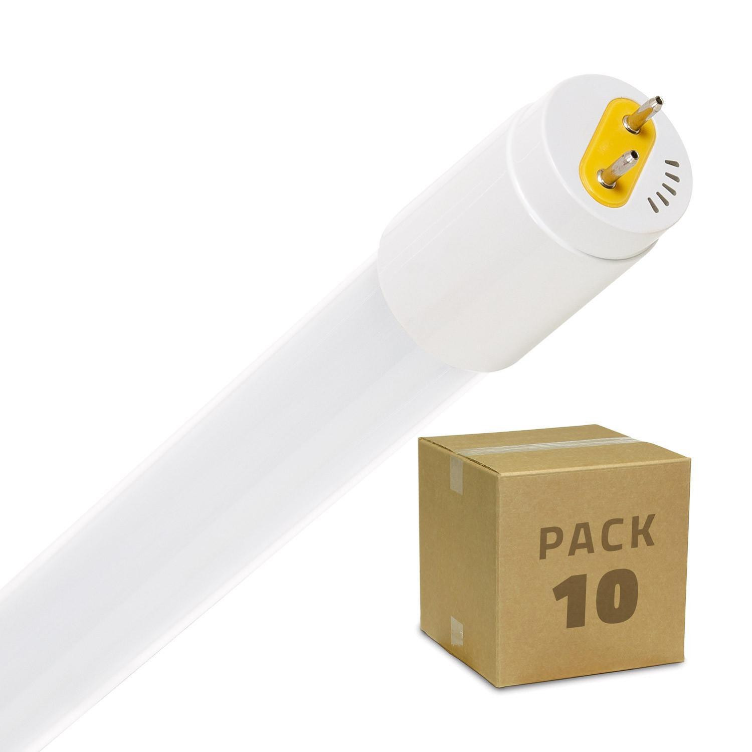 Pack de Tubes LED T8 G13 en Verre 120cm Connexion Unilatérale 18W 120lm/W (10 unités) No Flicker Blanc chaud 3000K Non