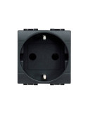 Prise 2P+T 2 Modules 16A 250V AC Branchement à Vis BTicino Living Light L4141
