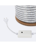 Bobine de Ruban LED RGB 220V AC SMD5050 Silicone FLEX 50m 60 LED/m IP67 Largeur 12mm Coupe tous les 100 cm