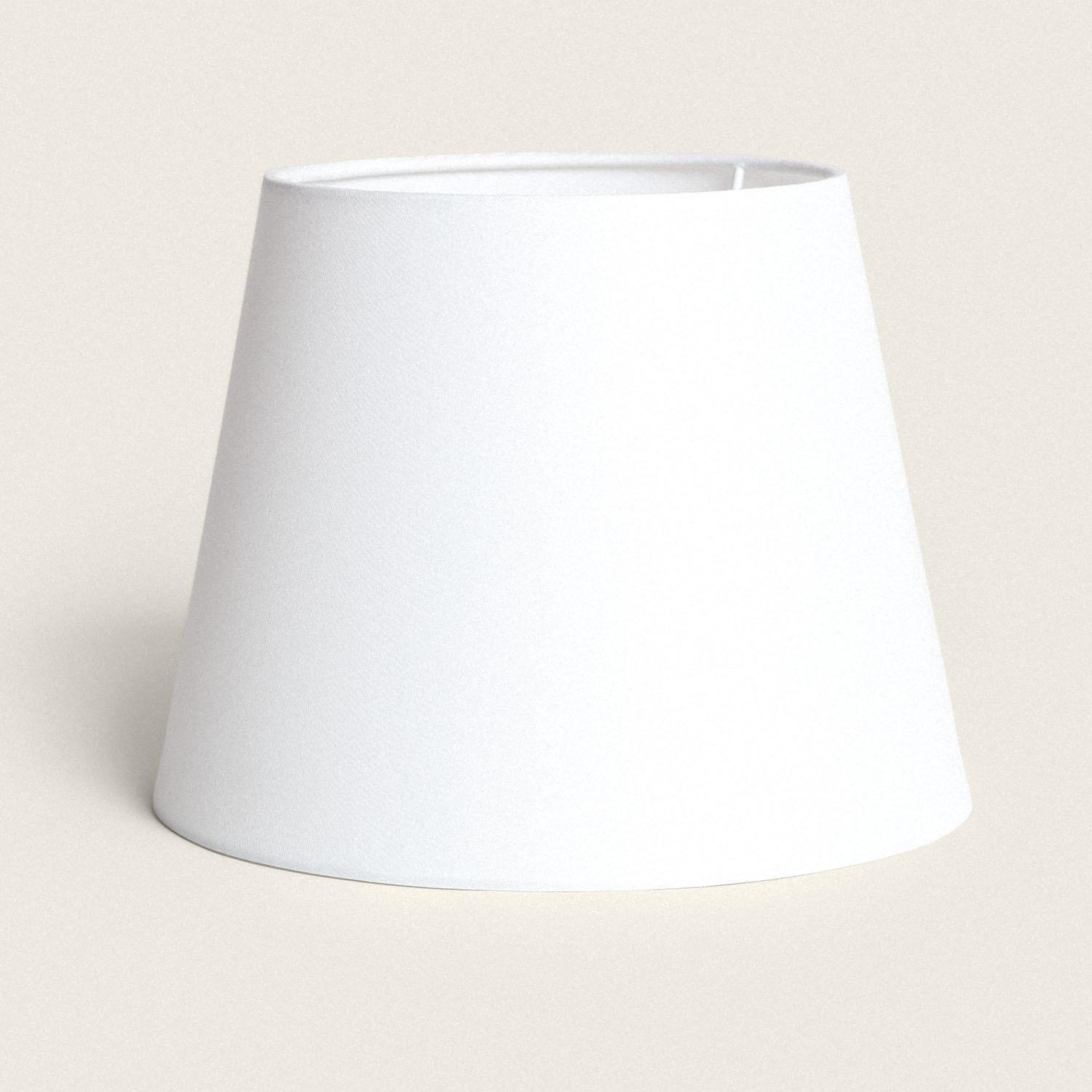 Abat-jour en tissu Mindah Blanc