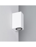Applique Murale Extérieure Miseno Éclairage Double Face Blanche