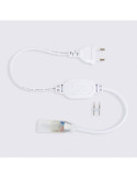 Câble Rectificateur pour Gaine Néon LED Flexible 7.5W/m 220V AC 100 LED/m Semi-circulaire 180° Monochrome IP67