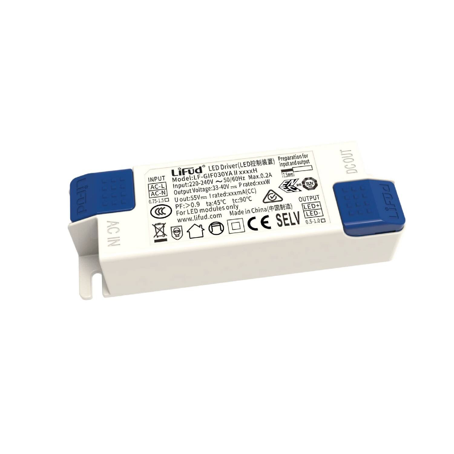 Driver LIFUD 220-240V Sortie 33-40V DC 800mA 32W No Flicker LF-GIF030YA 32W