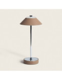 Lampe à Poser LED 3W Portable Cuir et Métal avec Batterie USB Rechargeable Limer