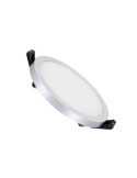 Dalle LED Ronde Slim Surface 8W LIFUD Grise Coupe Ø75mm