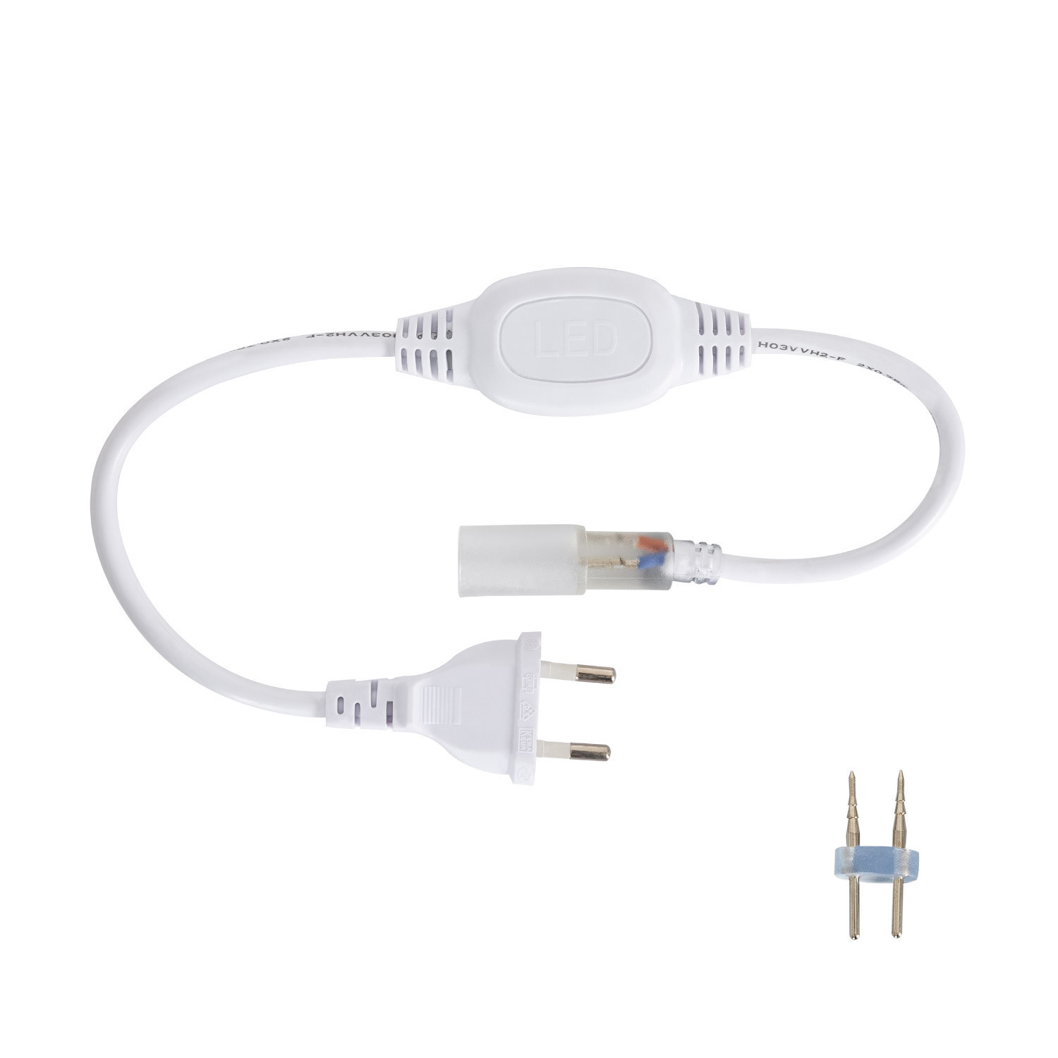 Bobine Néon LED Flexible 360º Rond Dimmable 220V AC 120LED/m IP67 Rouge 50 Mètres Coupe Tous les 100cm Rouge
