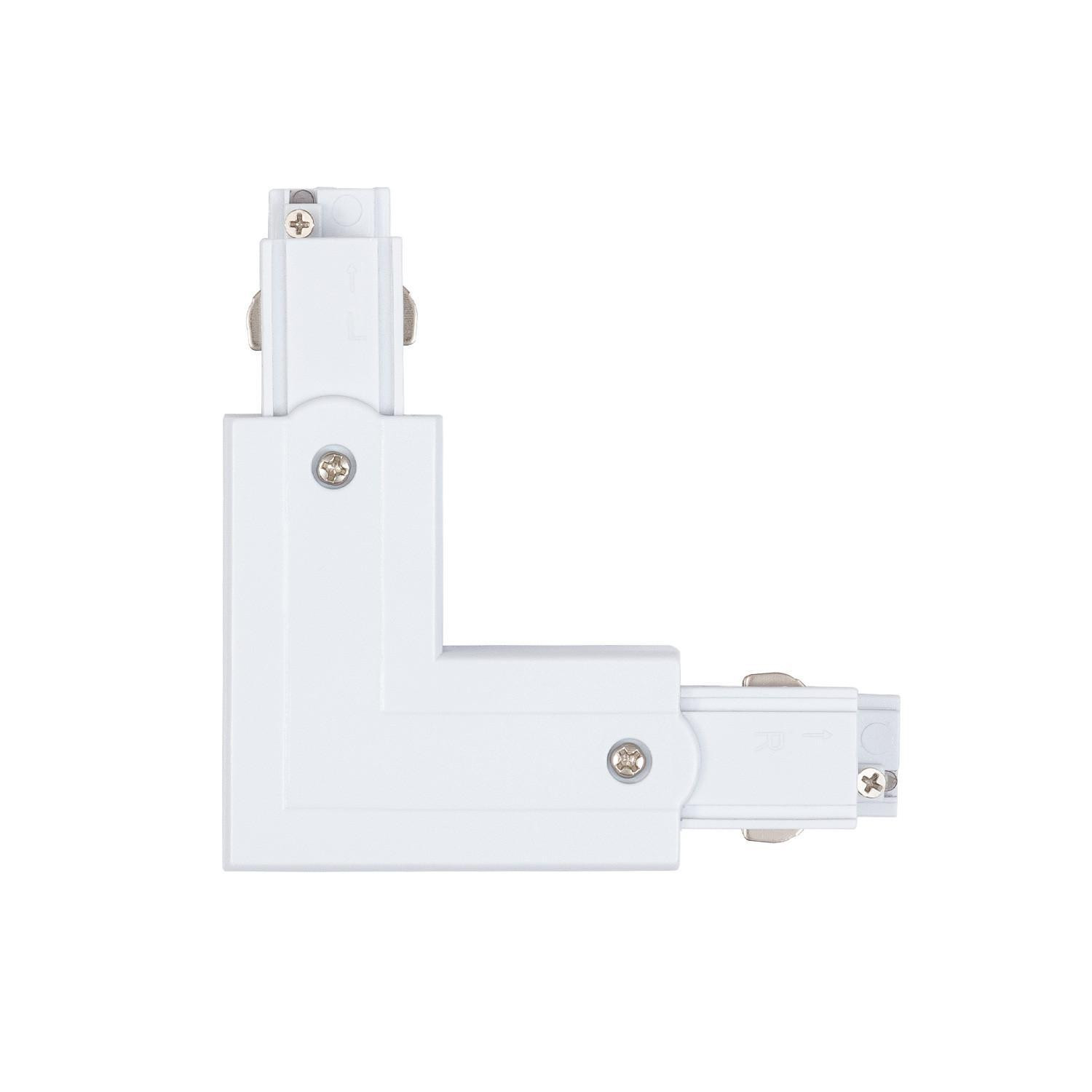 Connection Right Side Type L pour Rail Triphasé Blanc