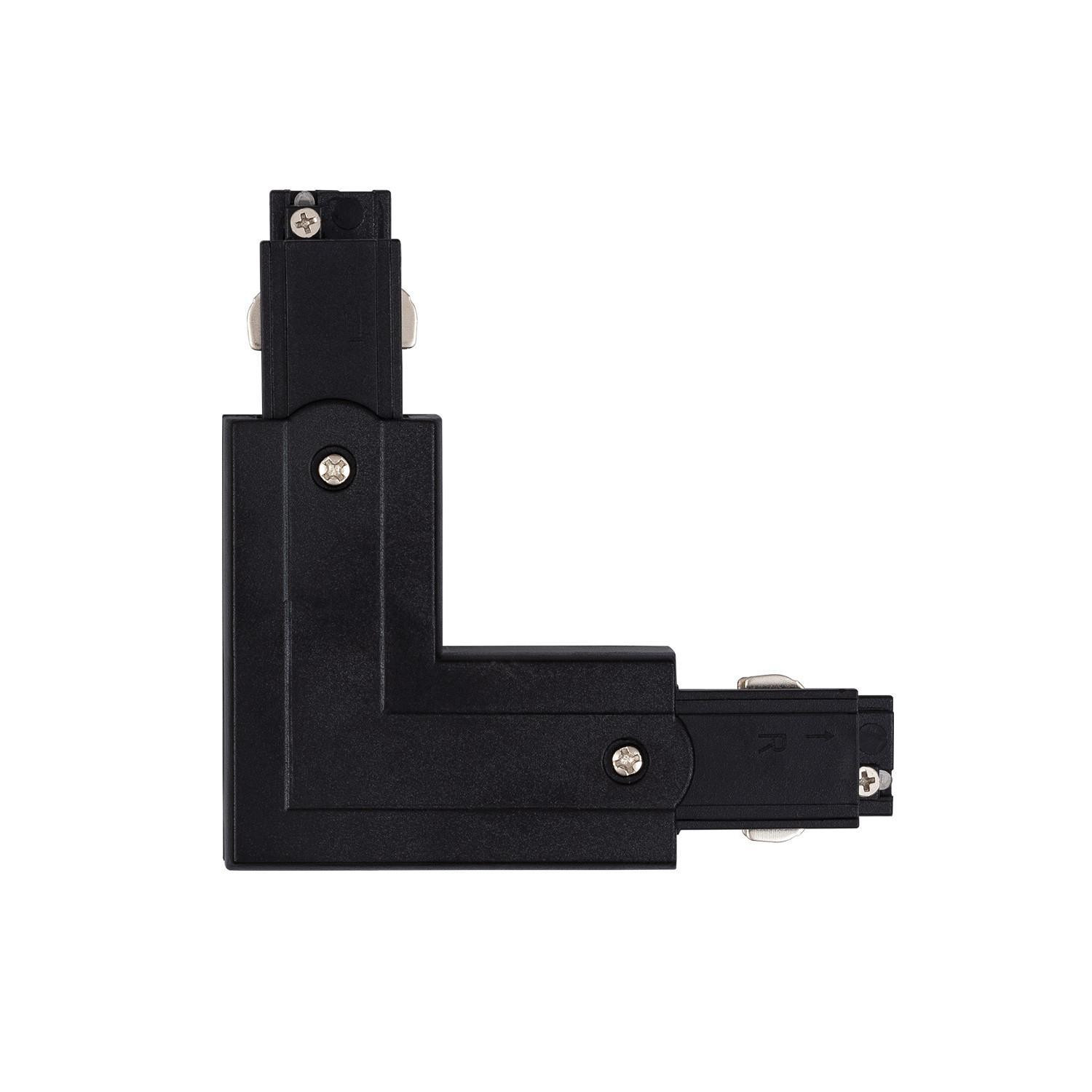 Connection Right Side Type L pour Rail Triphasé Noir