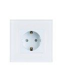 Prise Type F Schuko avec Plaque Crystal Modern