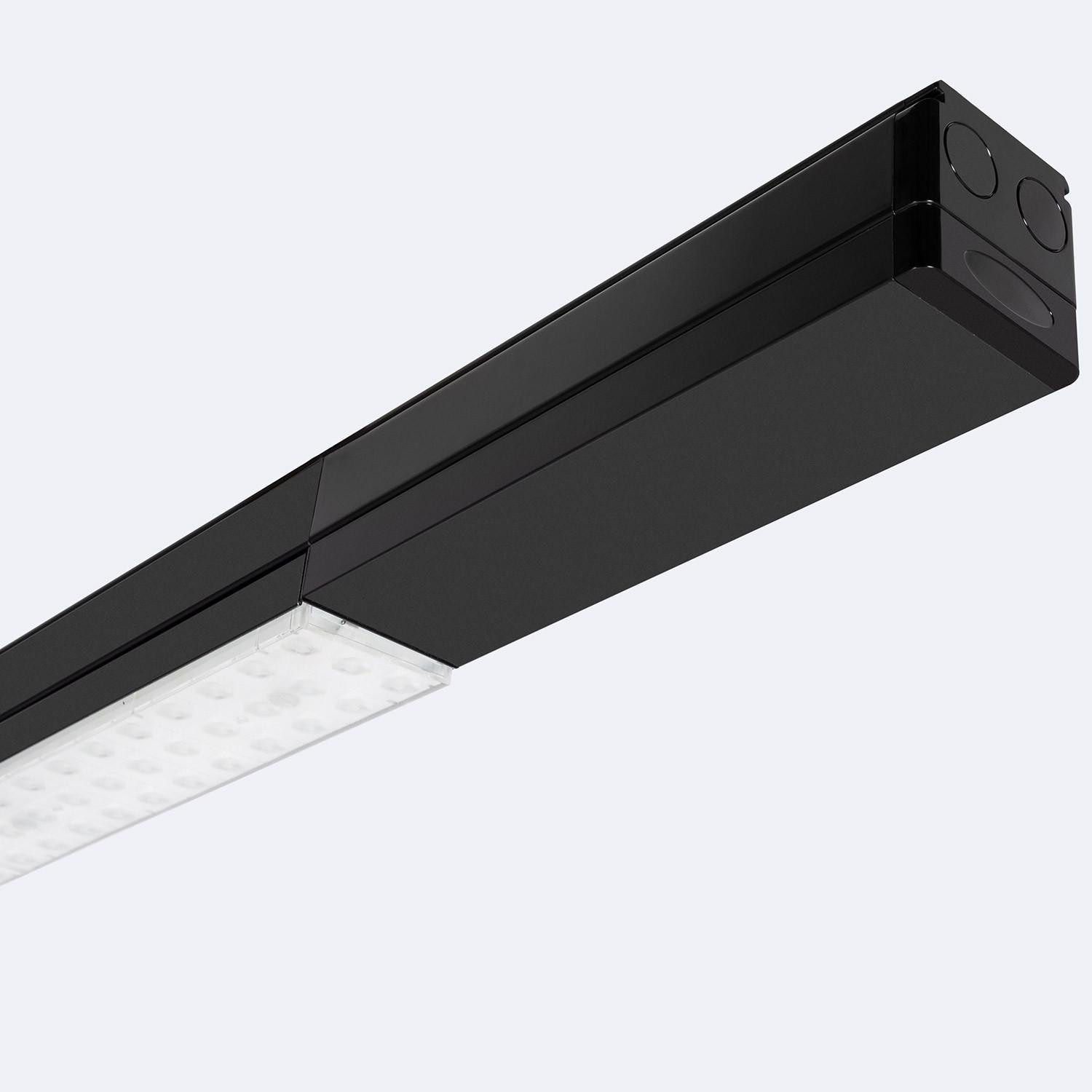 Rail Aluminium de Fin avec Embellisseur pour Barre Linéaire LED 25cm Trunking Easy Line LEDNIX Noir