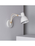 Lampe Murale Orientable Bois et Métal Cubal