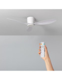 Ventilateur de Plafond Silencieux Weimar Blanc 132cm Moteur DC