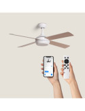Ventilateur de plafond Silencieux Blanc Navy 132cm Moteur DC
