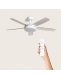 Ventilateur de Plafond Silencieux Patroclo Blanc 132cm Motor DC