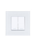 Interrupteur Double avec Plaque PC Modern