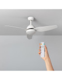 Ventilateur de Plafond Silencieux Woolworth Blanc 127cm Moteur DC