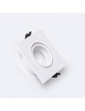 Collerette Downlight Carrée Orientable pour Ampoule LED GU10/GU5.3 Coupe Ø 75mm