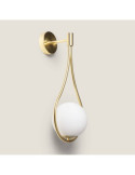 Lampe Murale Métal et Verre Moonlight