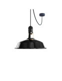Suspension Eiva Elegant avec Abat-jour Aluminium pour Extérieur IP65 Creative-Cables PDENE50SM01PAM11VBL