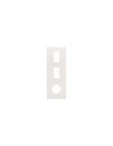 Cadre 3 Emplacements Esthétique Minimal Vertical pour 2 Éléments Étroit + 1 CLEAN Schuko SIMON 270 27192630