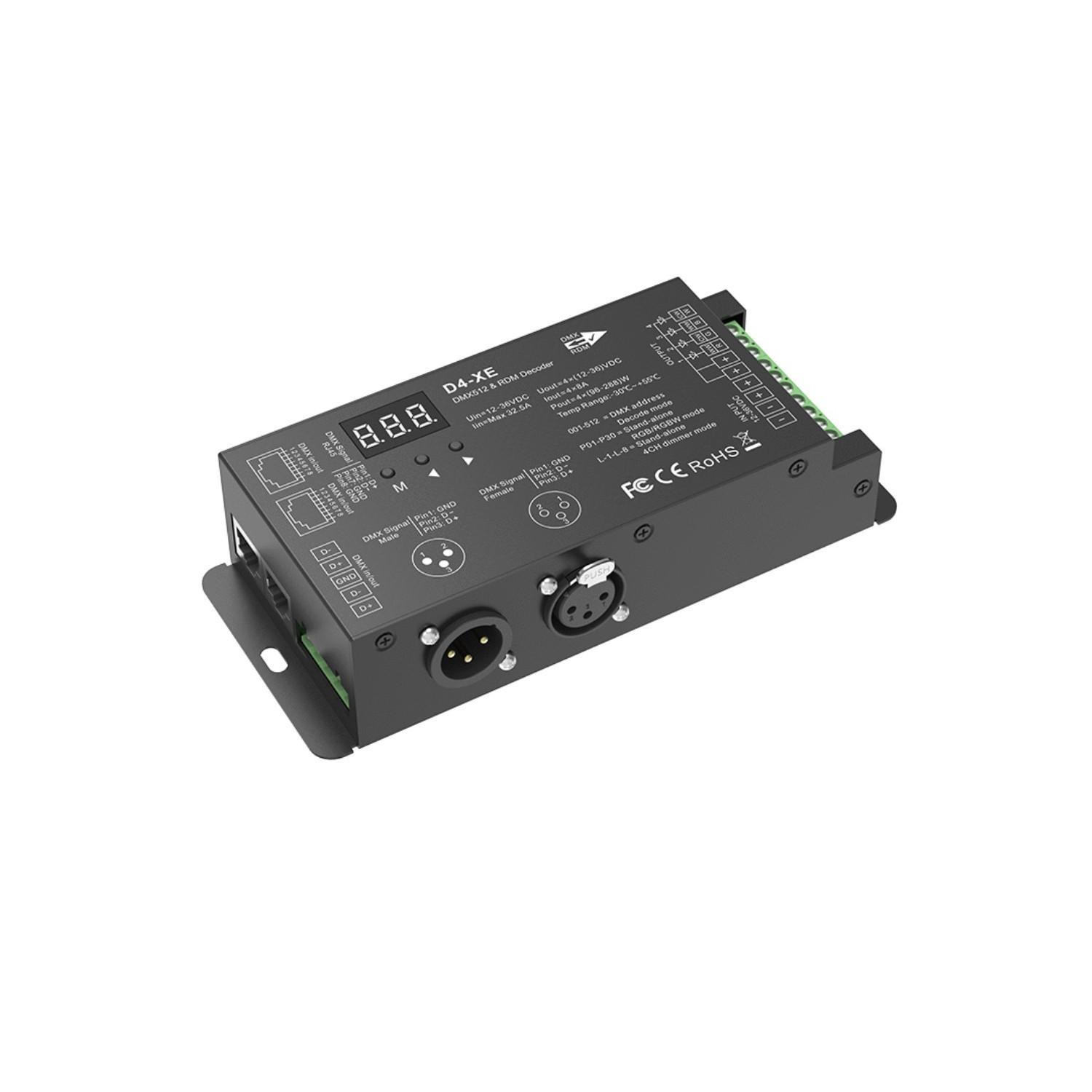 Décodeur DMX512 RDM pour Ruban RGB/RGBW High Power RGB/RGBW