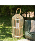 Lampe à Poser LED Portable Rotin Jávea