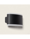 Applique Murale Extérieure LED 12W Éclairage Rectangulaire Noire Bertol