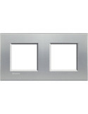 Platine Carée 2x2 Modules BTicino Living Light LNA4802M2BI