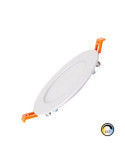 Dalle LED 6W Ronde SwitchCCT Coupe Ø 110mm Compatible avec Télécommande RF V2