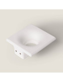 Collerette Downlight Intégration Plâtre/Placo pour Ampoule LED GU10 / GU5.3  Coupe 120x120 mm