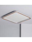 Plafonnier LED Carré Métal CCT Sélectionnable Allharo 40W 610x610 mm