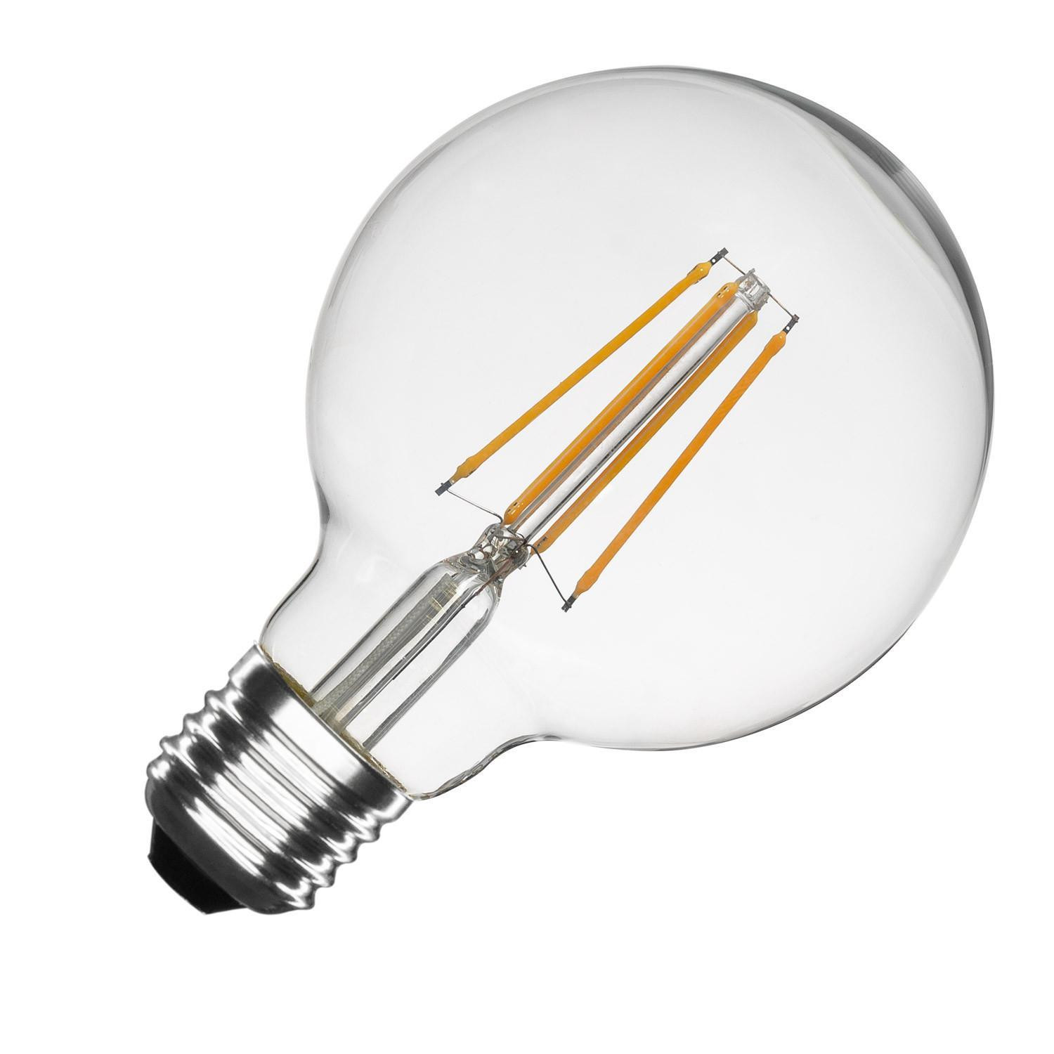 Ampoule LED Filament E27 6W 720lm G95 No Flicker Blanc chaud 2700K