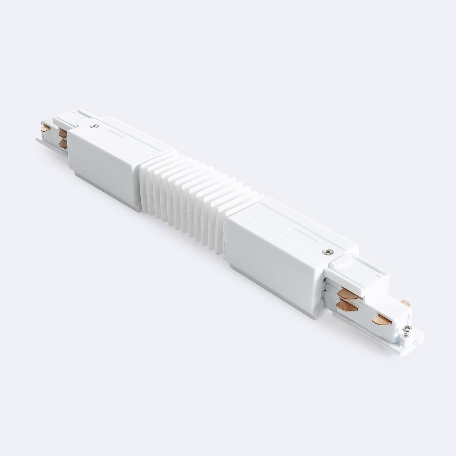 Connecteur Flexible pour Rail Triphasé DALI Blanc
