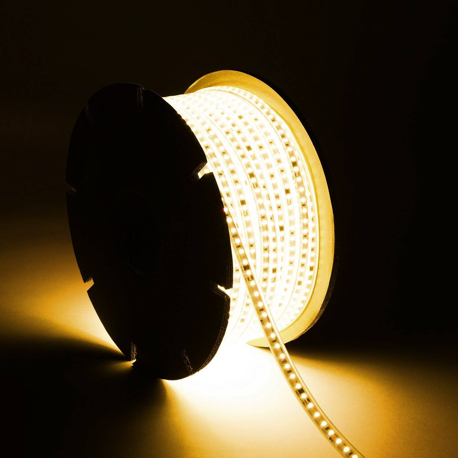 Bobine de Ruban LED Dimmable Auto-redressement 220V SMD2835 Silicone FLEX 120LED/m High Lumen Largeur 12mm 50 metres v28507