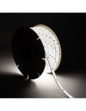 Bobine de Ruban LED Dimmable Auto-redressement 220V SMD2835 Silicone FLEX 120 LED/m High Lumen Largeur 12mm 50 metres IP67 Coupe
