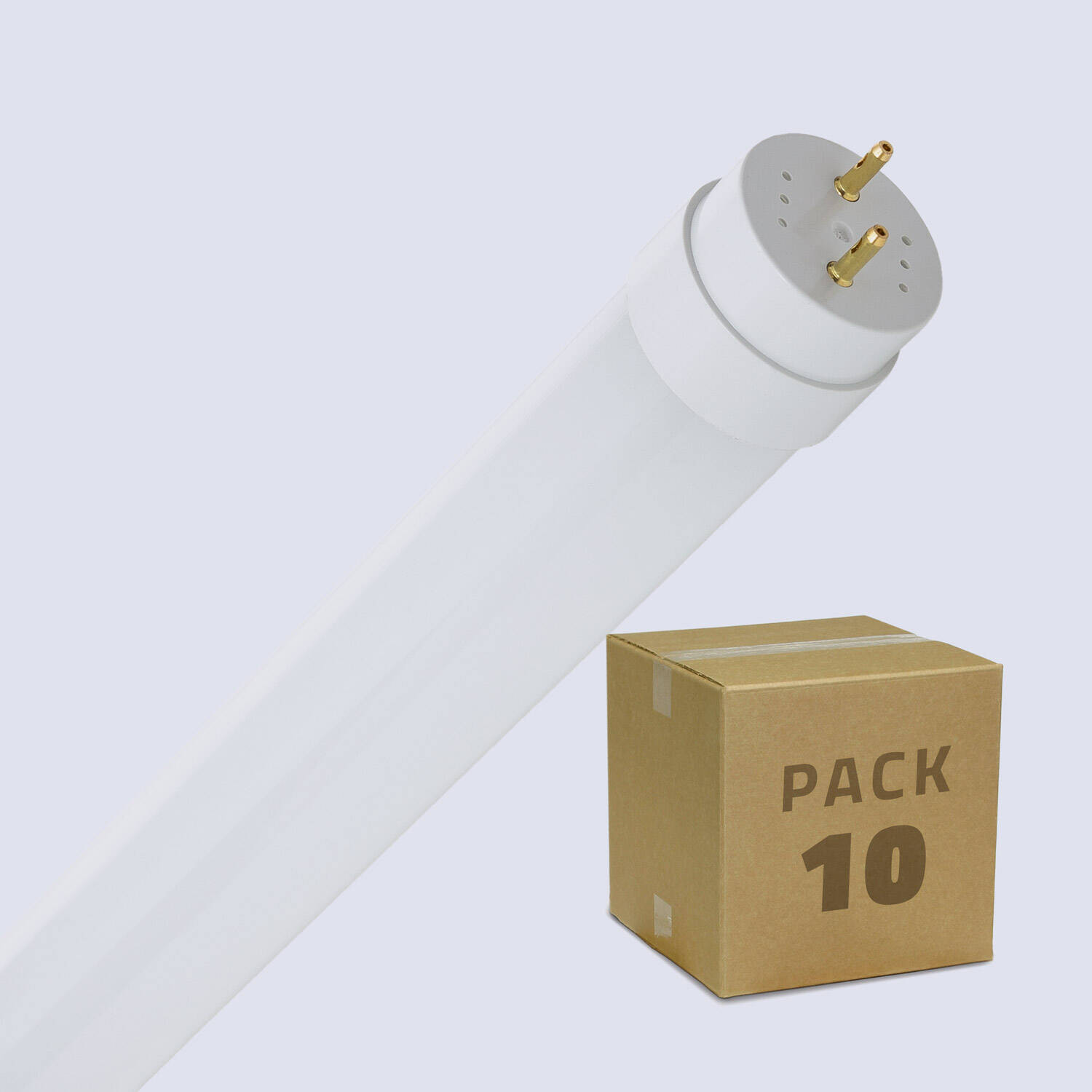 Tube LED T8 Crystal 60cm Connexion Latérale 9W 140lm/W (Pack 10 unités) Blanc froid 5700K Non