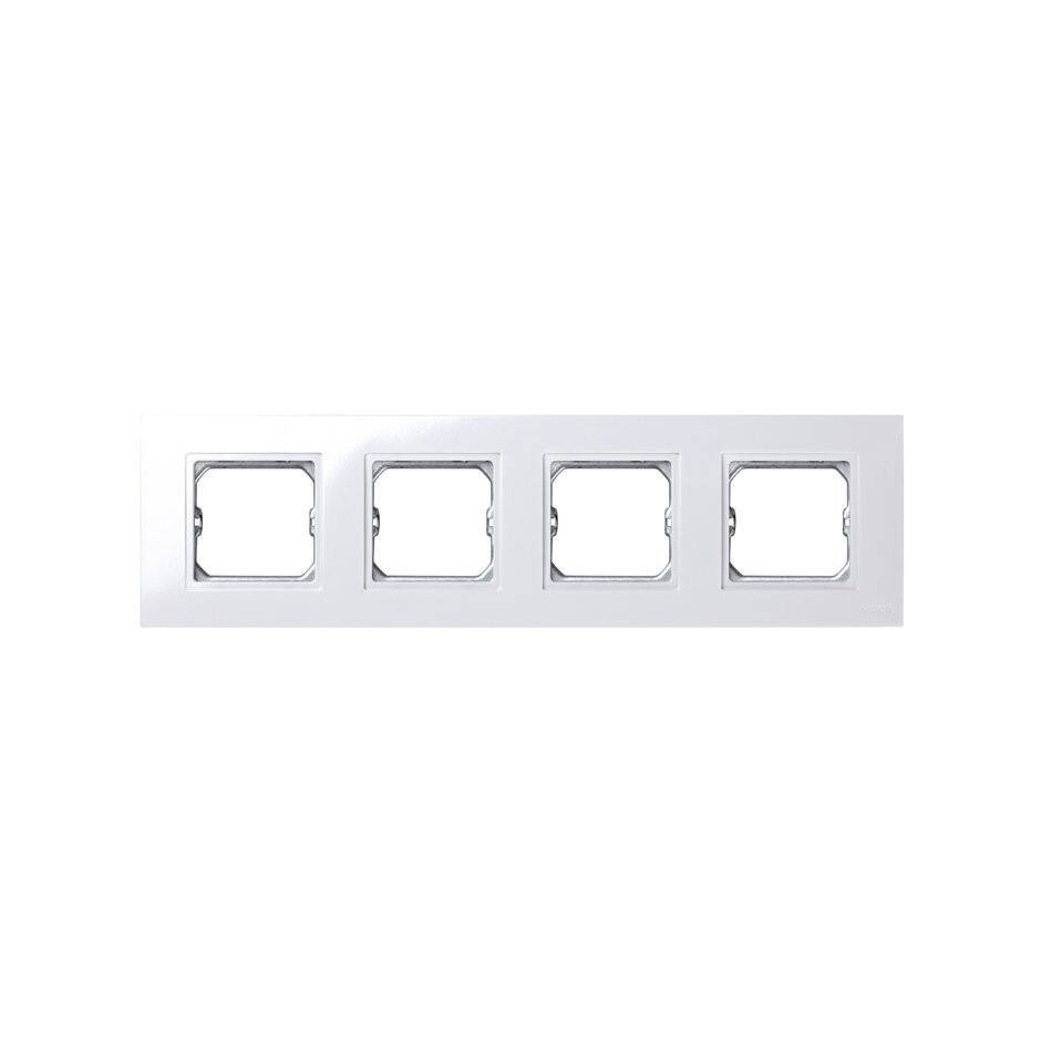 Cadre pour Pièce Intermédiaire 4 Emplacements Blanc SIMON 27 Play 2701640-030 Blanc