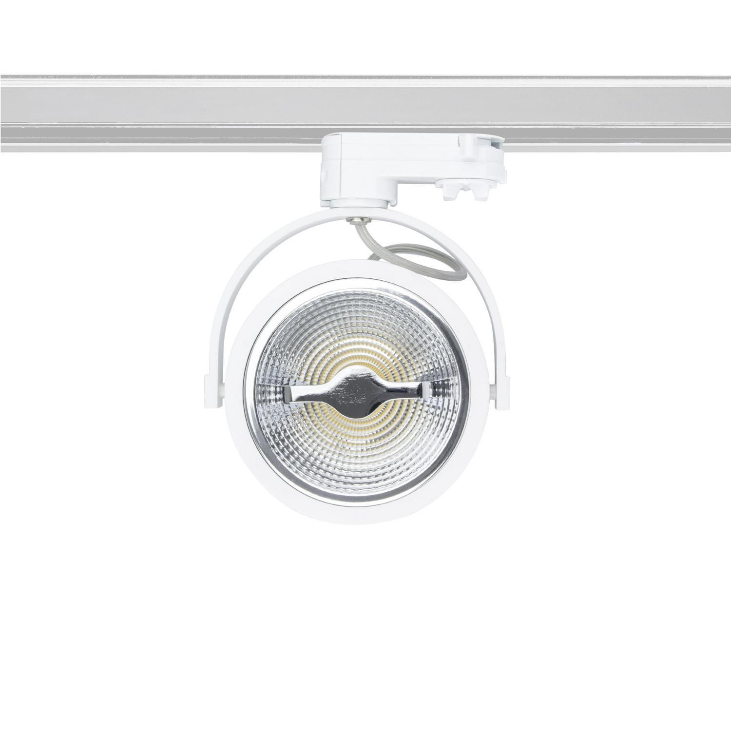 Spot LED sur Rail Triphasé CREE AR111 15W Dimmable Blanc Blanc froid 5500K