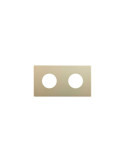 Cadre 2 Emplacements Esthétique Minimal pour Prise Schuko CLEAN SIMON 270 27110620