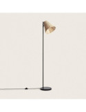 Lampadaire Métal et Rotin Cesto