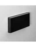 Applique Murale LED Extérieure Einar 12W Éclairage Double Face Rectangulaire Noire