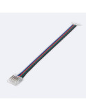 Connecteur Hippo avec câble pour Ruban LED RGBW 24V DC COB IP20 Largeur 12mm
