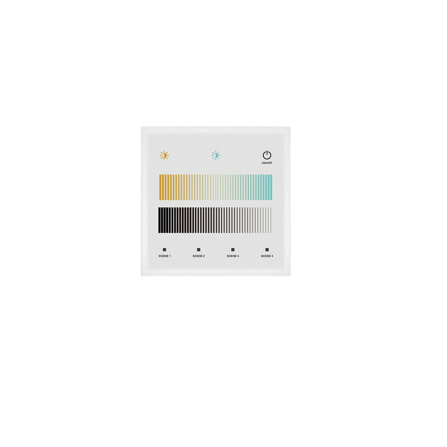 Télécommande Variateur Murale Tactile LED CCT DALI Master Blanc