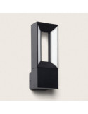 Applique Murale Extérieure LED Aluminium 2x5W Trimel Noire