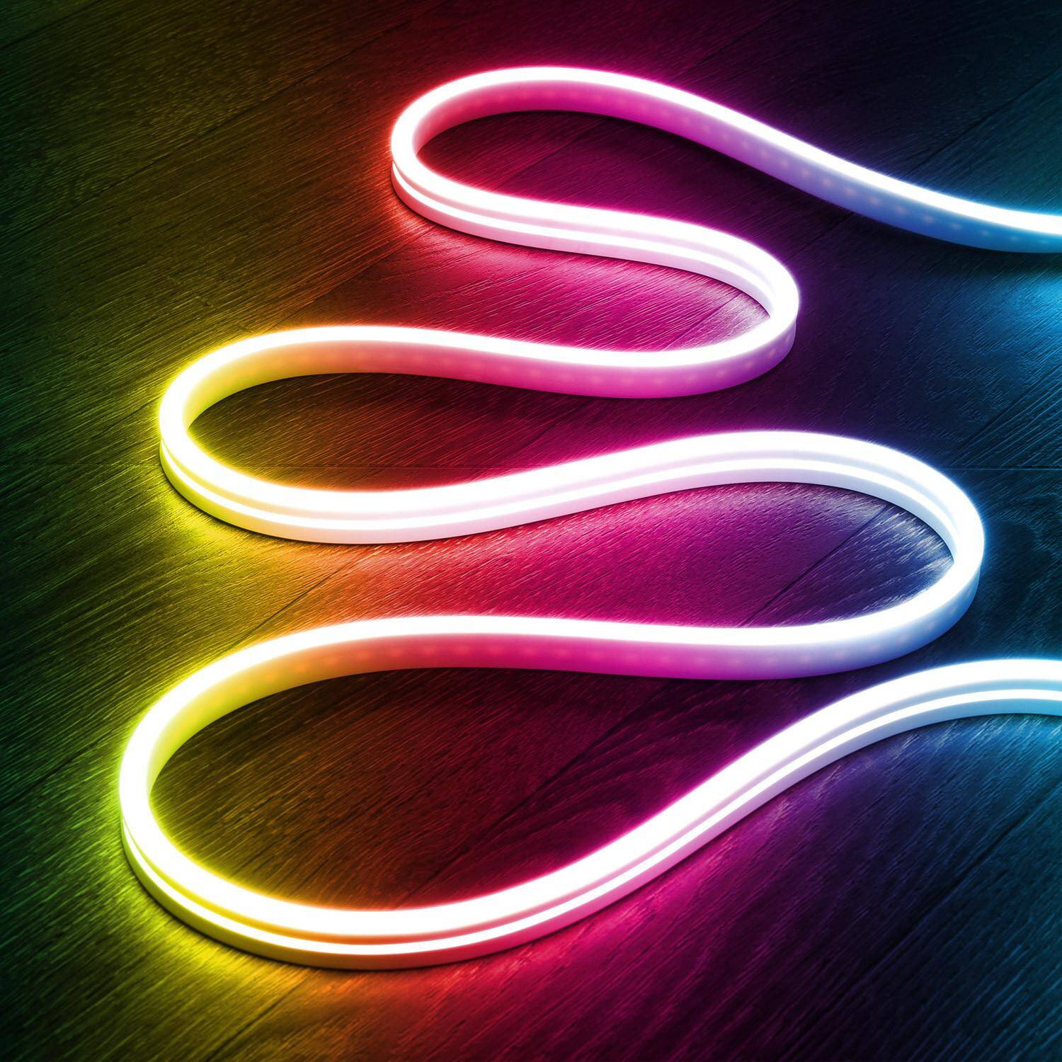 Ruban néon LED RGB 24V DC 120LED/m IP65 coupe tous les 5cm 7 m RGB