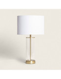 Lampe à Poser Métal et Verre Malta avec Interrupteur Tactile et Batterie Rechargeable