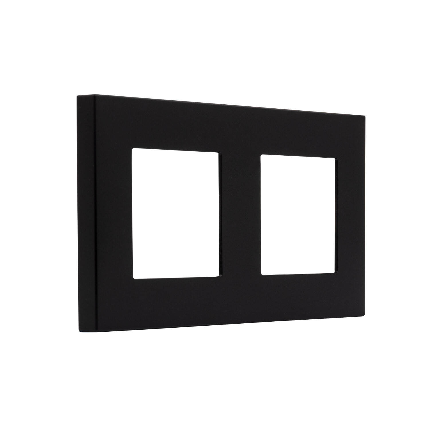Cadre PC 2 Emplacements Modern Noir pour un interrupteur moderne
