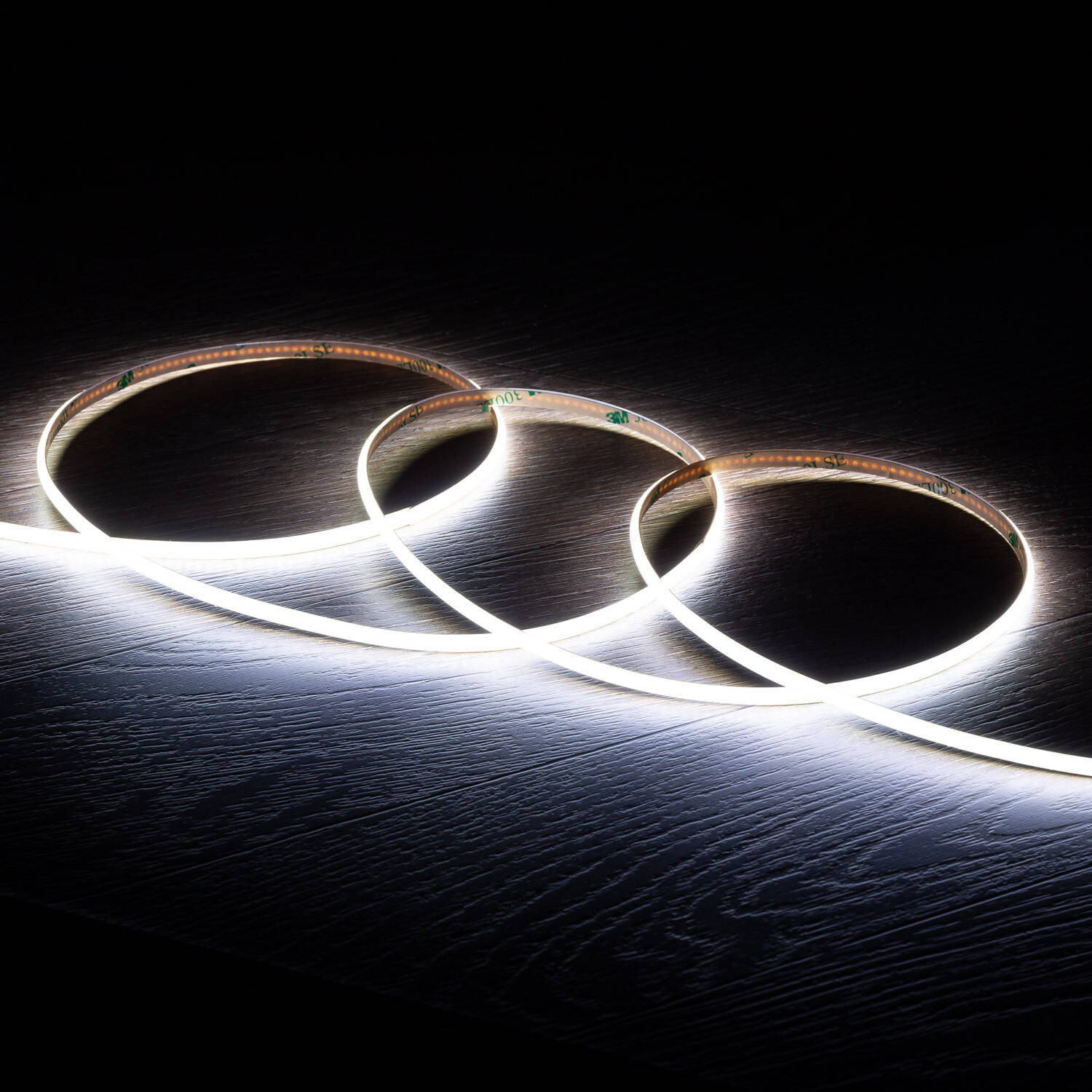 Ruban LED COB 24V DC 385LED/m 5m IP20 CRI90 Super étroit Largeur 5mm Coupe tous les 4cm Blanc froid 5000K