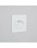 Balise Extérieure Murale LED Encastrable 3W Carrée Coney Blanche