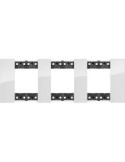 Platine de Finition 2 x 3 Modules Kristall BTicino Living Now KA4802M3D_